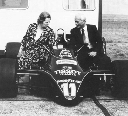 Margaret_Thatcher_Colin_Chapman_Type_91_