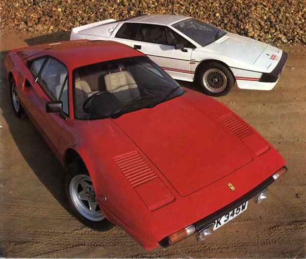 Car_Magazine_1981_Esprit_Turbo_Ferrari_308GTBi